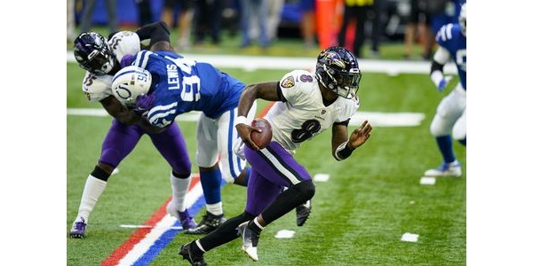 El partido de los Baltimore Ravens y los Indianapolis Colts no fue tan emocionante como la audiencia esperaba